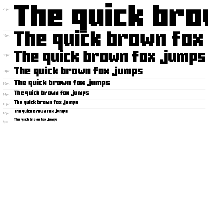 MC Ten Lowercase Alt Regular Waterfall