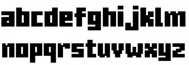 MC Ten Lowercase Alt Regular Font LOWERCASE
