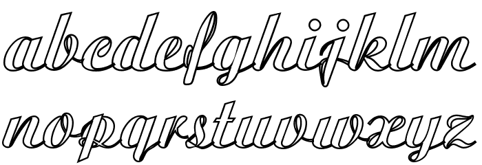 MC Valentine Plush Font LOWERCASE