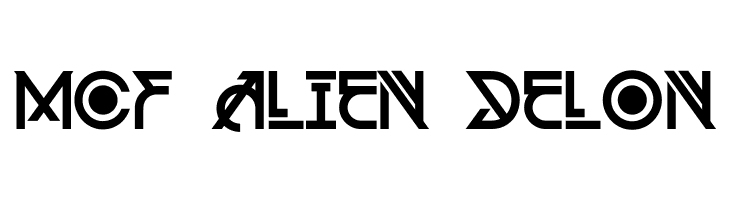 MCF Alien Delon  नि: शुल्क फ़ॉन्ट्स डाउनलोड