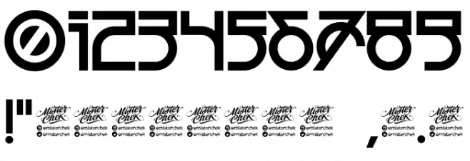 MCF Alien Delon Font OTHER CHARS