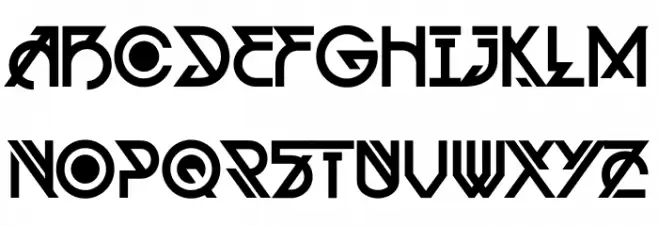 MCF Alien Delon Schriftart Groß