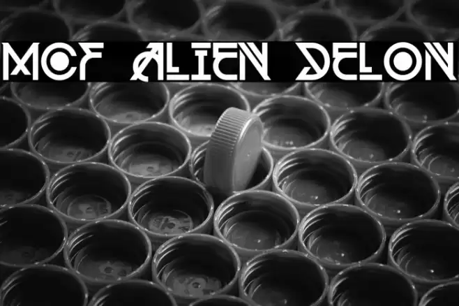 MCF Alien Delon Font examples