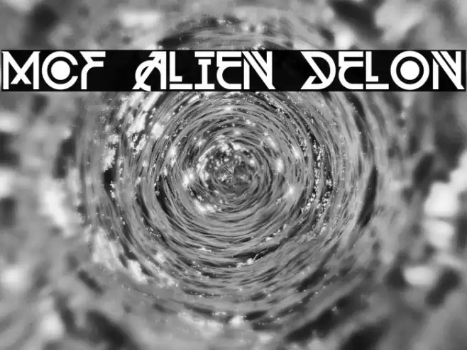 MCF Alien Delon Font examples