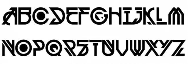 MCF Alien Delon Schriftart Kleinbuchstaben