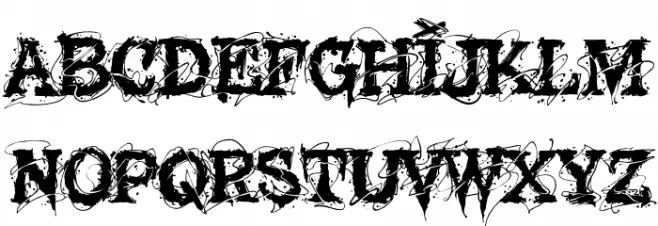 MCF Glowins Schriftart Kleinbuchstaben