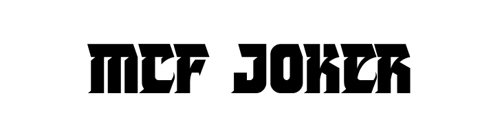 MCF Joker  font caratteri gratis