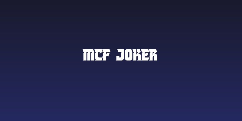 MCF Joker Social Header