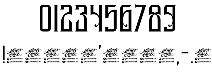 MCF Legion of Darwin Font OTHER CHARS