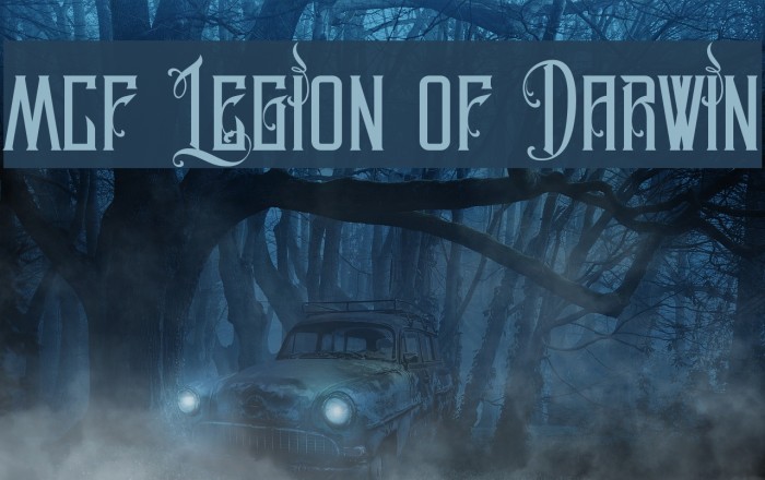 MCF Legion of Darwin Font examples