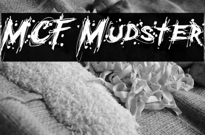 MCF Mudster Font examples