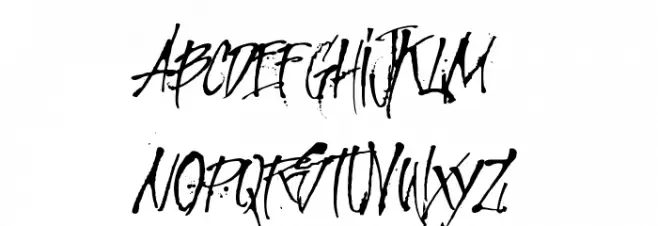 MCF Revolution ink फ़ॉन्ट अपरकेस