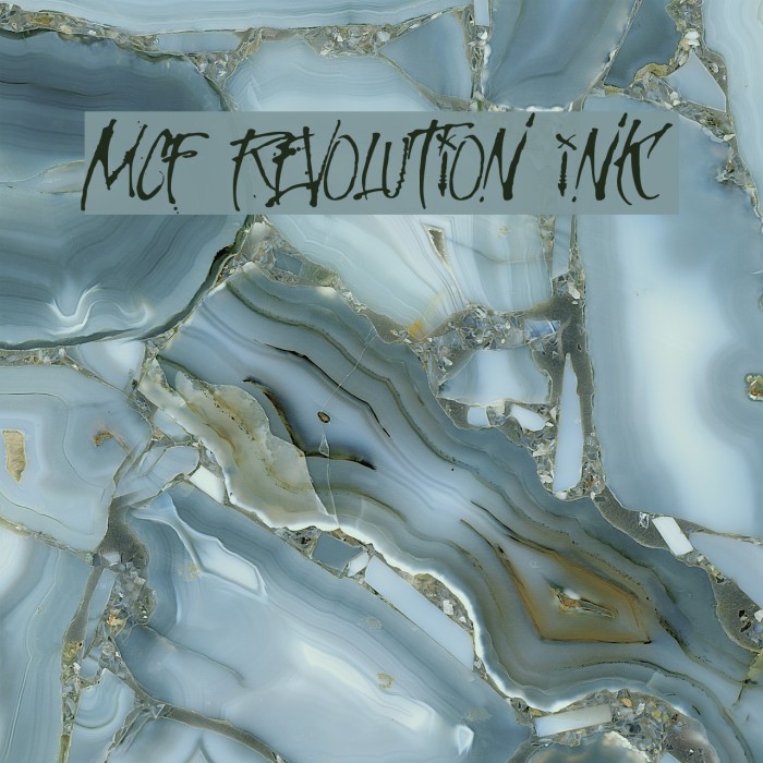 MCF Revolution ink Font examples