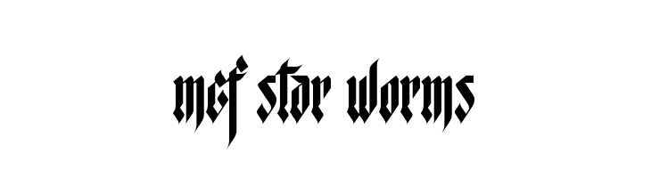 MCF Star Worms  Descarca Fonturi Gratis
