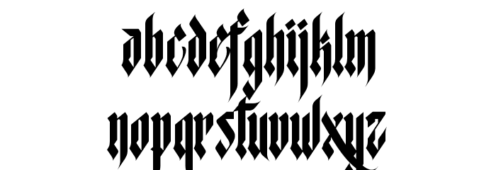 MCF Star Worms Font LOWERCASE