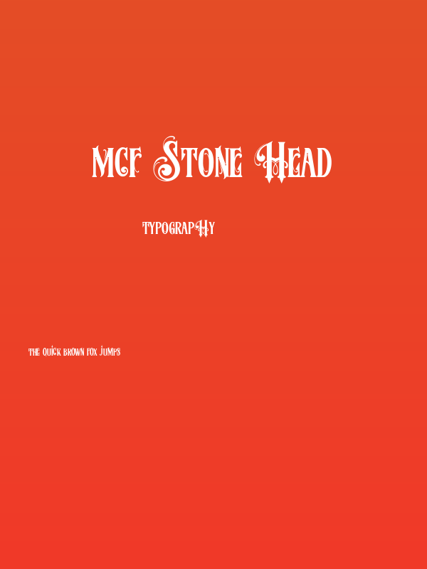 MCF Stone Head Poster