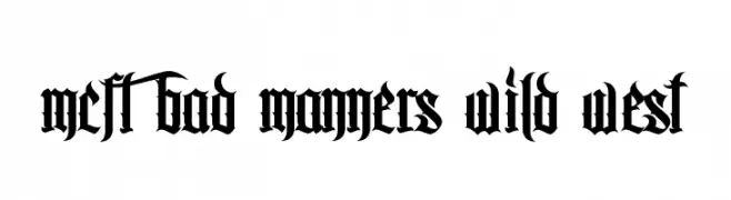 MCF bad manners wild west 