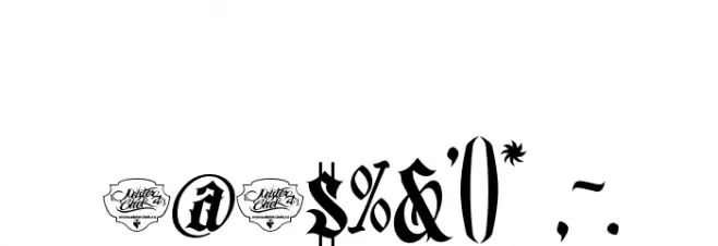 MCF bad manners wild west Font OTHER CHARS