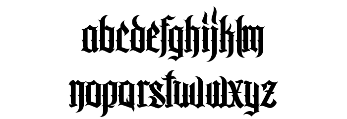 MCF bad manners wild west Font LOWERCASE