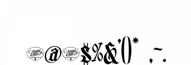 MCF bad manners Font OTHER CHARS