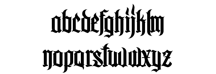 MCF bad manners Font LOWERCASE