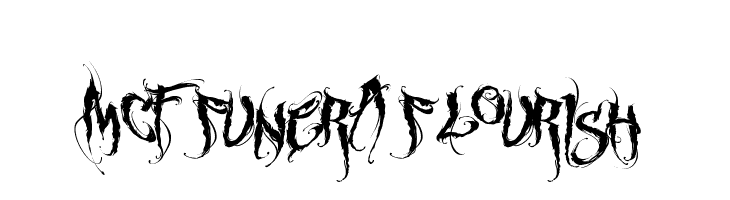 MCF funera flourish Font