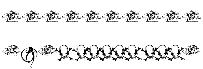 MCF funera flourish Font OTHER CHARS