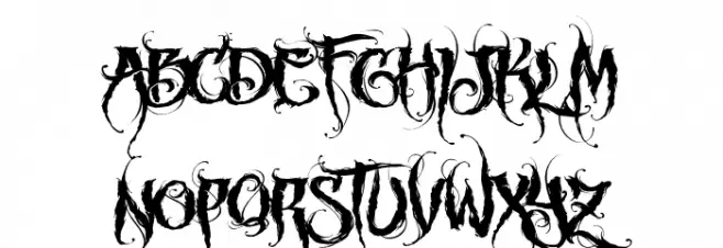 MCF funera flourish Schriftart Groß
