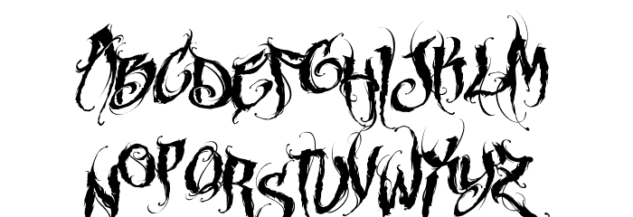 MCF funera flourish Font LOWERCASE