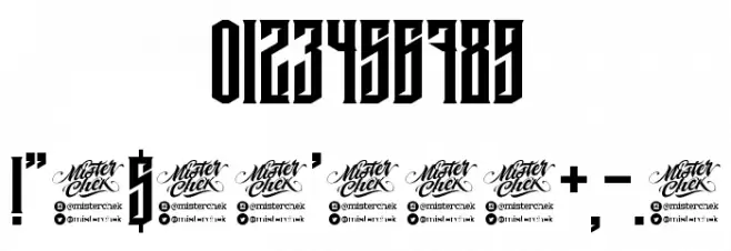 MCF krechet Font OTHER CHARS