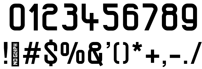 MCM Bold Font OTHER CHARS