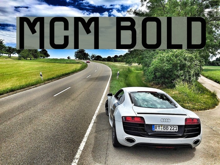 MCM Bold Font examples