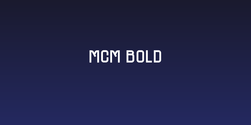 MCM Bold Social Header
