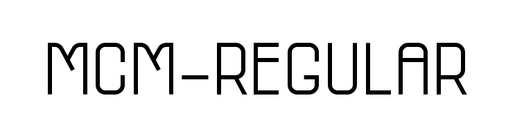 MCM-Regular  font caratteri gratis