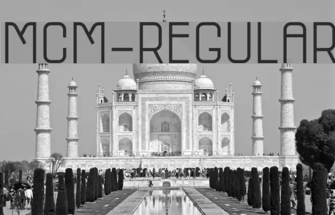 MCM-Regular Font examples