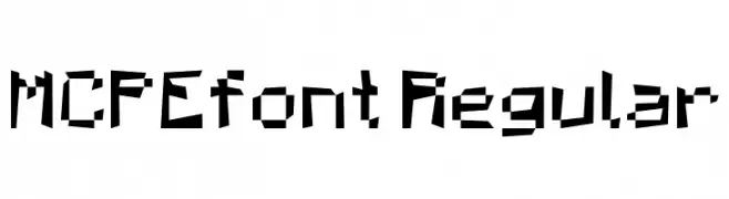 MCPEfont Regular  Fuentes Gratis Descargar