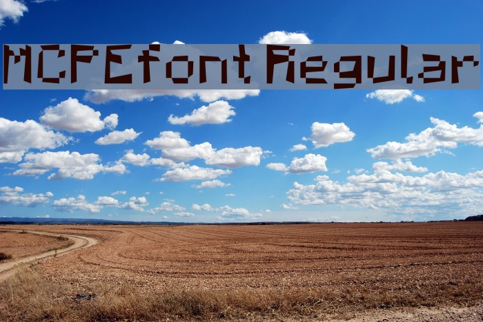 MCPEfont Regular Example 1