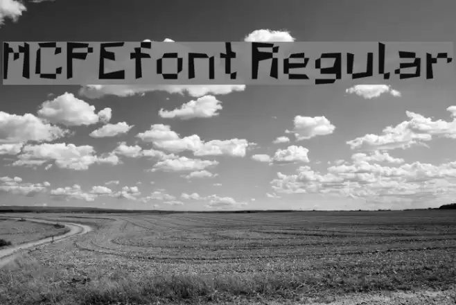 MCPEfont Regular Font examples