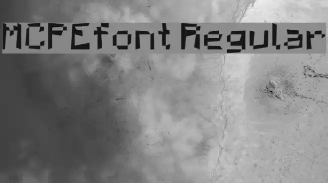 MCPEfont Regular Font examples