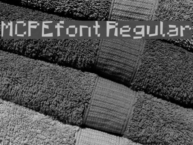 MCPEfont Regular Font examples
