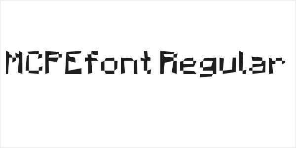 MCPEfont Regular Logo
