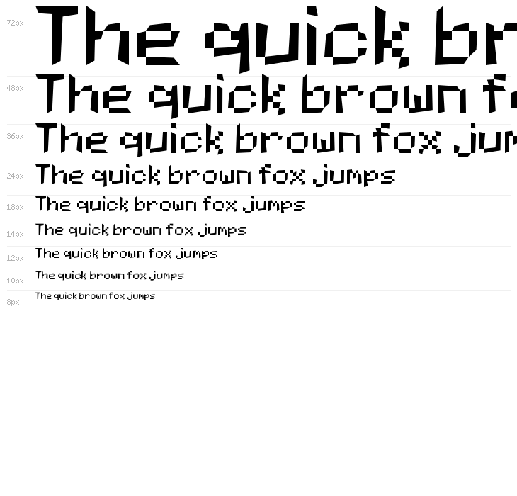 MCPEfont Regular Waterfall