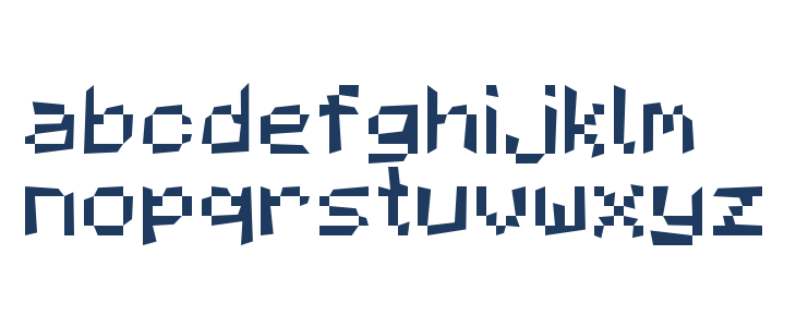 MCPEfont Regular Lowercase