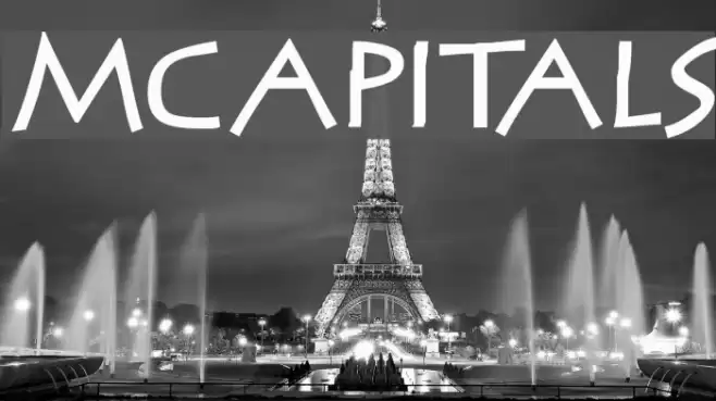 MCapitals Font examples