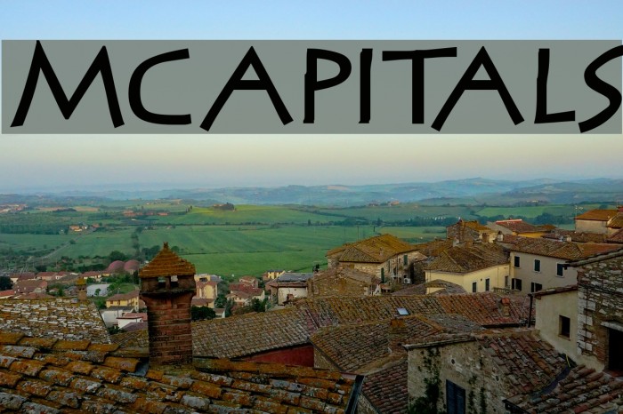 MCapitals Font examples