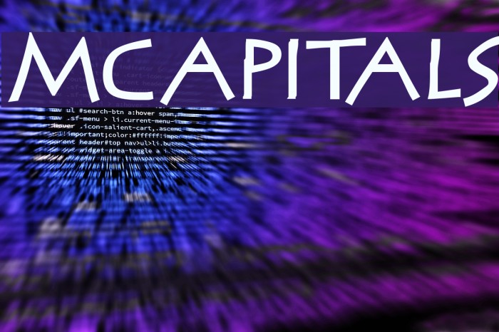 MCapitals Font examples