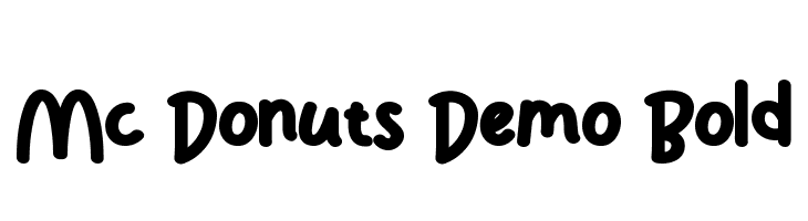 Mc Donuts Demo Bold  Free Fonts Download