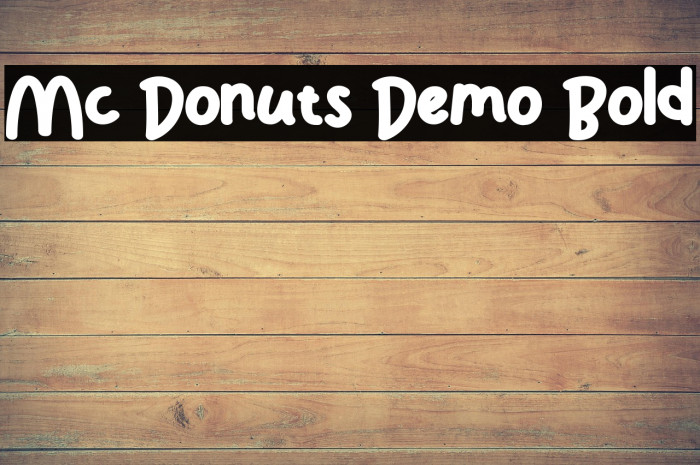 Mc Donuts Demo Bold Example 2