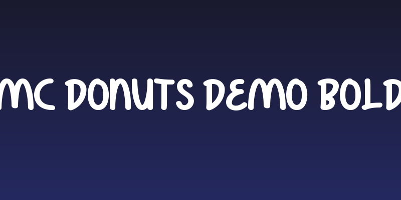 Mc Donuts Demo Bold Social Header