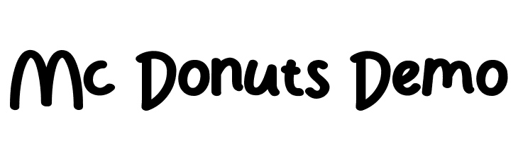 Mc Donuts Demo  baixar fontes gratis